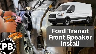 2013  2020 Ford Transit Front Door Speaker Install [upl. by Znerol]