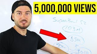 How Much YouTube Paid Me For 5 MILLION Views NOT Clickbait [upl. by Liatris812]