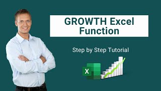 GROWTH Excel Function  How to Use of Growth Formula to Estimate Exponential Growth [upl. by Wasson]