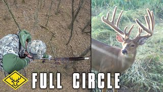 FULL CIRCLE  190quot Whitetail with a RECURVE [upl. by Ellah]