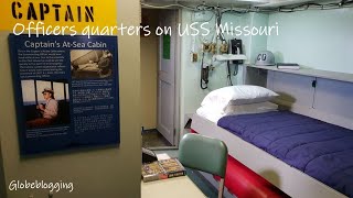 Officers quarters on the Battleship USS Missouri [upl. by Goodhen656]