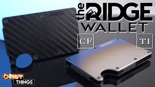 The Ridge Wallet Burnt Titanium amp Carbon Fiber Why they are the BEST MINIMALIST WALLETS available [upl. by Aynam]