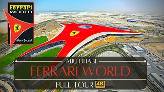 Ferrari World Abu Dhabi All Rides Tour Theme Park [upl. by Abbey154]