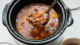 Slow Cooker Beef Stew  Easy Peasy Great Dinner [upl. by Ailuj71]