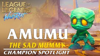 Amumu Champion Spotlight  Ability Preview  WILD RIFT [upl. by Leede158]