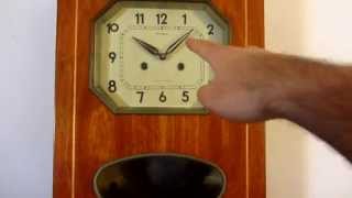 How to Regulate a Pendulum Wall Clock Speed [upl. by Esinert]