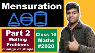 Mensuration Part 2  Surface Areas And Volumes  Class 10 Maths  ICSE CBSE NCERT [upl. by Hannej]