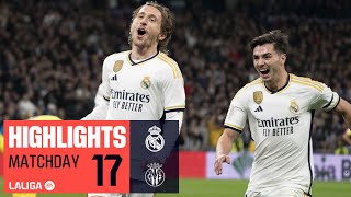 Resumen de Real Madrid vs Villarreal CF 41 [upl. by Allerym]