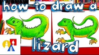 How To Draw A Realistic Lizard [upl. by Eceinaj]