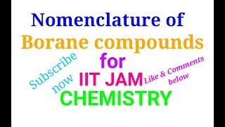 Nomenclature of borane compounds [upl. by Thora]