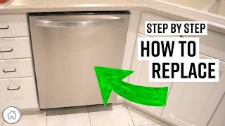 DIY replace or install dishwasher for beginners [upl. by Ytitsahc813]