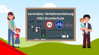 Lernvideo Verkehrserziehung Fahrradführerschein 🚲 HSU Grundschule [upl. by Ayocat57]