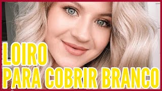 COMO COBRIR CABELO BRANCO COM LOIRO CLARÍSSIMO [upl. by Arracot674]