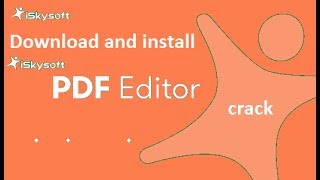 3 How to download install and crack iSkysoft PDF Editor professional software ll by technopedia [upl. by Orat]