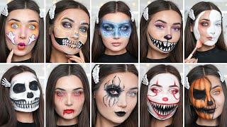 10 LAST MINUTE HALLOWEEN MAKEUP IDEAS 2024 [upl. by Eetnwahs]