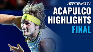 Zverev and Tsitsipas Battle for the Title  Acapulco 2021 Final Highlights [upl. by Aeynod864]