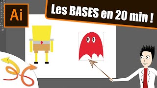 Tuto  Illustrator  les BASES en 20 min  débutant  français [upl. by Calle]