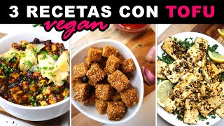 3 recetas con TOFU Fácil  Rápido  Sabroso [upl. by Einehpets191]