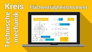 Flächenträgheitsmoment Kreis Berechnen  Festigkeitslehre  Technische Mechanik [upl. by Nylla416]