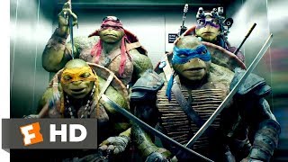 Teenage Mutant Ninja Turtles 2014  Elevator Freestyle Scene 810  Movieclips [upl. by Bibby]