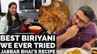 Best Chennai Style Biriyani  Jabbar Bhais Recipe  BIRIYANI IS AN EMOTION  Tamil Couple in USA [upl. by Fayette114]