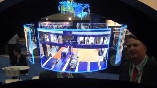 Interactive 3D Hologram Projector featured at SuperCorr Expo Trade Show [upl. by Enelrihs]