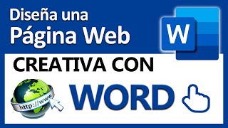 😱Crear una PÁGINA WEB con Word fácil y muy creativa👍 [upl. by Lucia778]