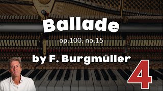 Ballade by F Burgmüller ABRSM Grade 4 Piano 2025 amp 2026  A7 [upl. by Olnton]