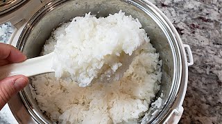 RICE COOKER Method  How I Make Steamed Rice [upl. by Ellynn]