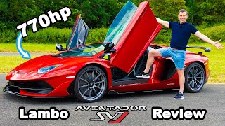 Lamborghini Aventador SVJ review  060mph 14mile amp brake test [upl. by Ahsimek]