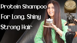 Homemade Protein Shampoo for Long Thick Shiny Hair  Chemical Free Natural Shampoo  Ghazal Siddique [upl. by Obau]