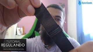 Tutorial Regulando uma pulseira Milanese Esteira [upl. by Eilsil]