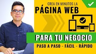 Cómo Crear Una Página Web para Mi Negocio ▶︎ Desde Cero Paso a Paso Profesional y Seguro 👌 [upl. by Nahtanhoj]