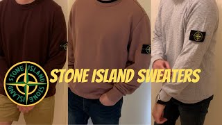 Stone Island Casual Sweatshirts for FallWinter Try On [upl. by Crissie]