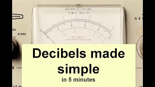 Decibels made simple in 5 minutes [upl. by Rumit923]