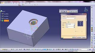 How to use Hole command in CATIA V5 [upl. by Aitnecserc]