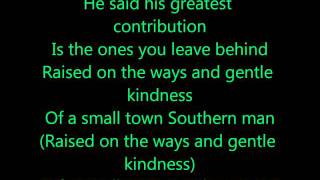 Alan Jackson  Small Town Southern Man  LYRICS [upl. by Annoyed]