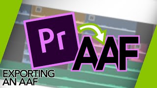 Exporting an AAF for Mix from Adobe Premiere Pro [upl. by Roz328]