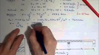 RC Beam Design EC2  Worked example  main reinforcement [upl. by Ikir484]