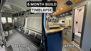 DIY Campervan Conversion  Full Build TIMELAPSE 6 Months [upl. by Dix]