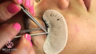 How to Do Eyelash Extensions by Bella Lash [upl. by Oznole]