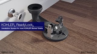 Quick Skirted Toilet Installation KOHLER ReadyLock [upl. by Doi774]