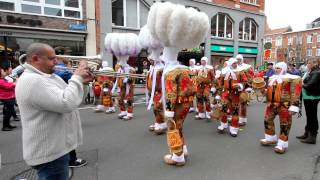 Gilles de Binche  Carnaval Leuven 28 april 2012 [upl. by Anehsak871]