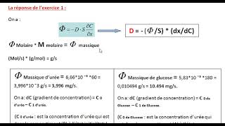 La biophysique  Exercice  diffusion [upl. by Retnuh]