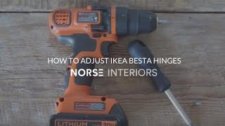 How to Adjust IKEA Besta Hinges [upl. by Joshua]