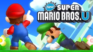 New Super Mario Bros U  Complete Walkthrough 2 Player [upl. by Ellehcyt]