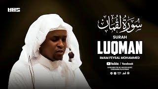 Surah Luqman  Imam Feysal  Audio Quran Recitation  Mahdee Hasan Studio [upl. by Adidnac]