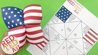 American Flag Cootie Catcher Printable and Quiz [upl. by Ntsyrk]