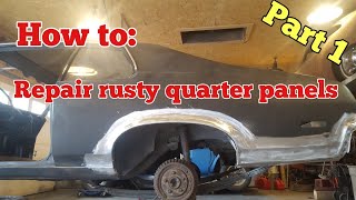 How to repair rusty quarter panels part 1 [upl. by Peedsaj]