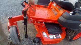 Kubota Z400 Maintenance Lift Kit [upl. by Ahserkal]